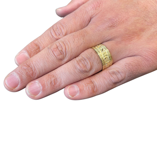 14k Ani L'dodi Hebrew Wedding Ring