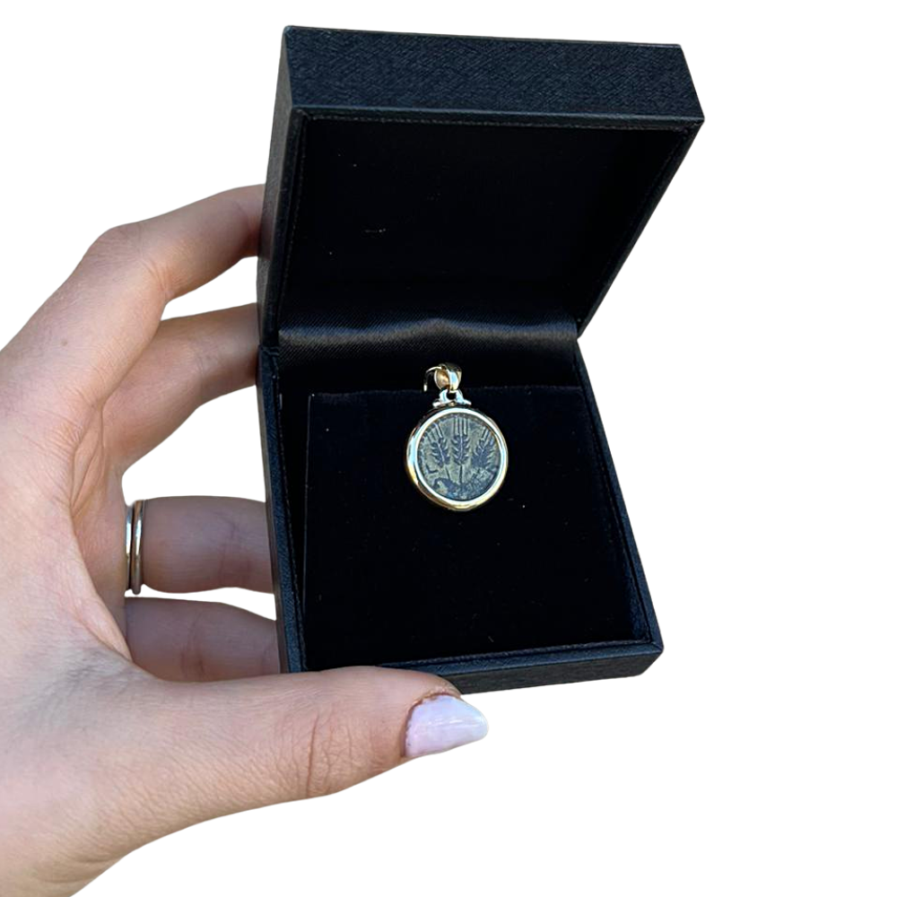 King Agrippa Ancient Coin Pendant in 14K Gold