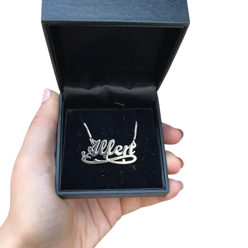 Silver Eternity Name Necklace