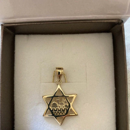 Star of David Jerusalem Pendant