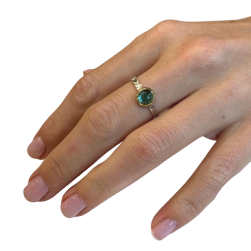 Lapiz Lazuli Kabbalah Ring