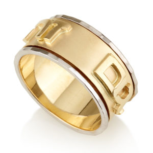 This Too Shall Pass Gold Spinner Ring - Baltinester Jewelry