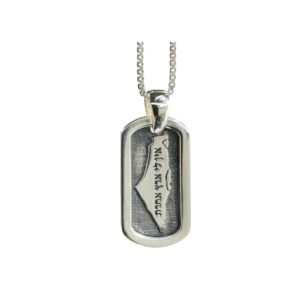 Silver Land of Israel Quote Pendant - Baltinester Jewelry