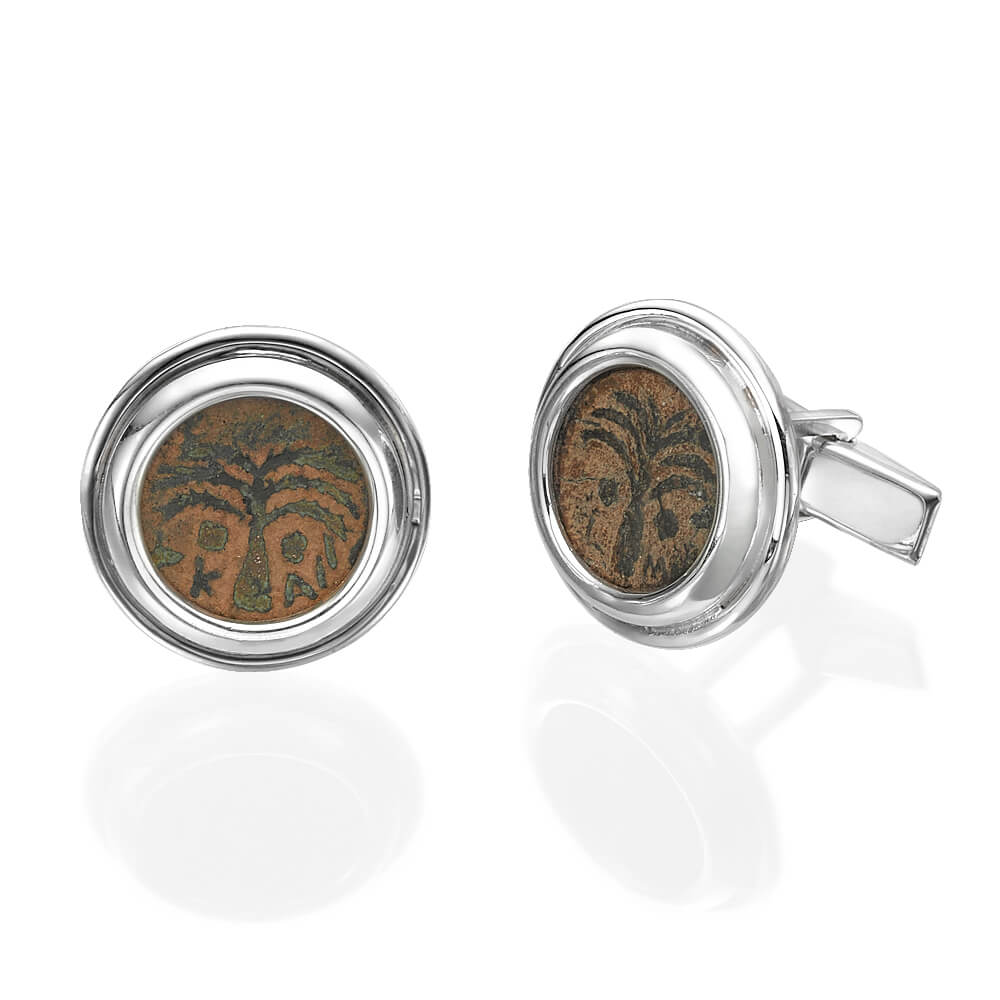 Authentic Roman Coins Sterling Silver Cufflinks - Baltinester Jewelry