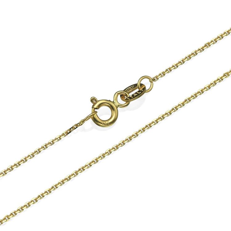 Anchor Link Chain in 14k Yellow Gold 1.1mm 16-24" - Baltinester Jewelry