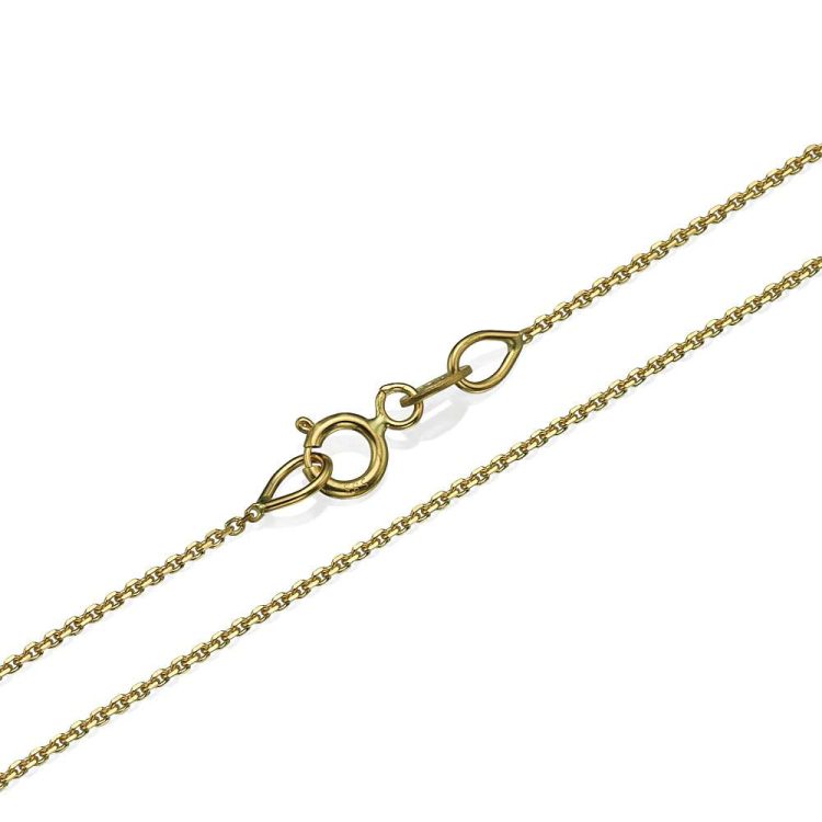 Anchor Link Chain in 14k Yellow Gold 0.9mm 16-24" - Baltinester Jewelry