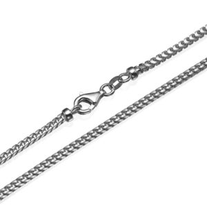 Franco Chain in 14k White Gold 3mm 16-28" - Baltinester Jewelry