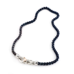 Black Titanium Chain Necklace For Men - Baltinester Jewelry