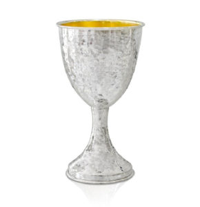 Levi Hammered Sterling Silver Kiddush Cup - Baltinester Jewelry