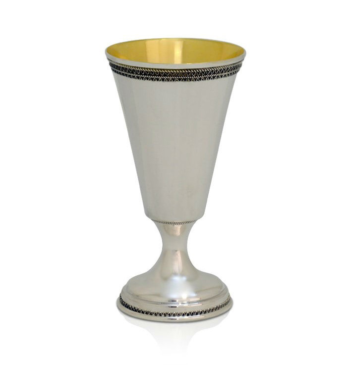 Hillel Sterling Silver Kiddush Cup - Baltinester Jewelry