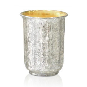 Gedalia Hammered Silver Kiddush Cup - Baltinester Jewelry