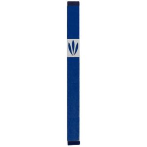 Shin Mezuzah With Leaves Design (XL) - Baltinester Jewelry