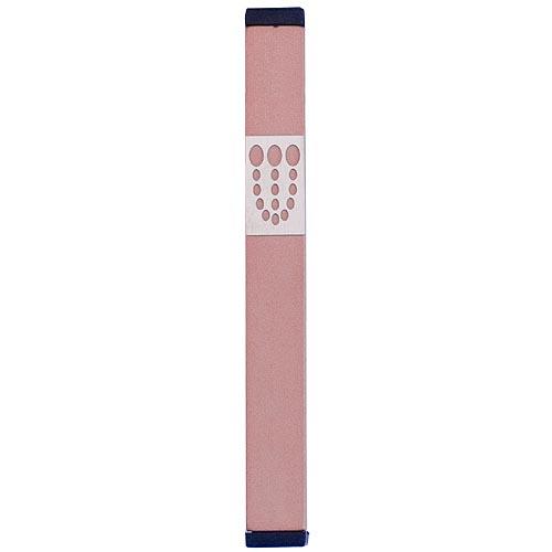 Mezuzah Dots Shin (Large) - Pink - Baltinester Jewelry