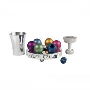 Shiny Multicolored Havdalah Set - Baltinester Jewelry