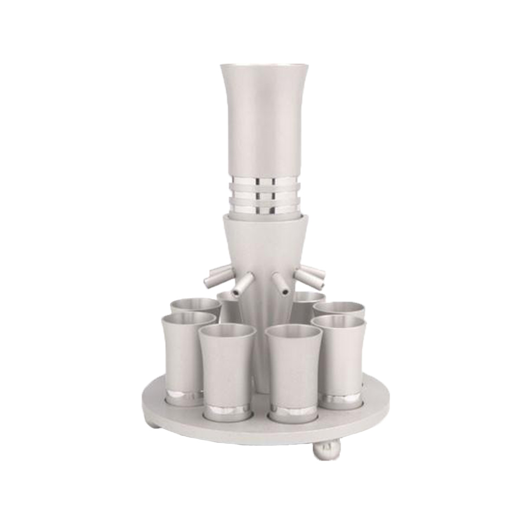 Kiddush Cup Wine Fountain Set for 8 - Baltinester Jewelry