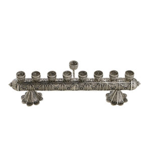 Intricate Sterling Silver Hanukkah Menorah - Baltinester Jewelry
