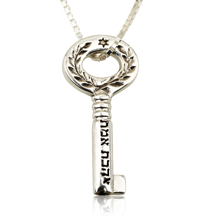 True Love Sterling Silver Key Pendant - Baltinester Jewelry