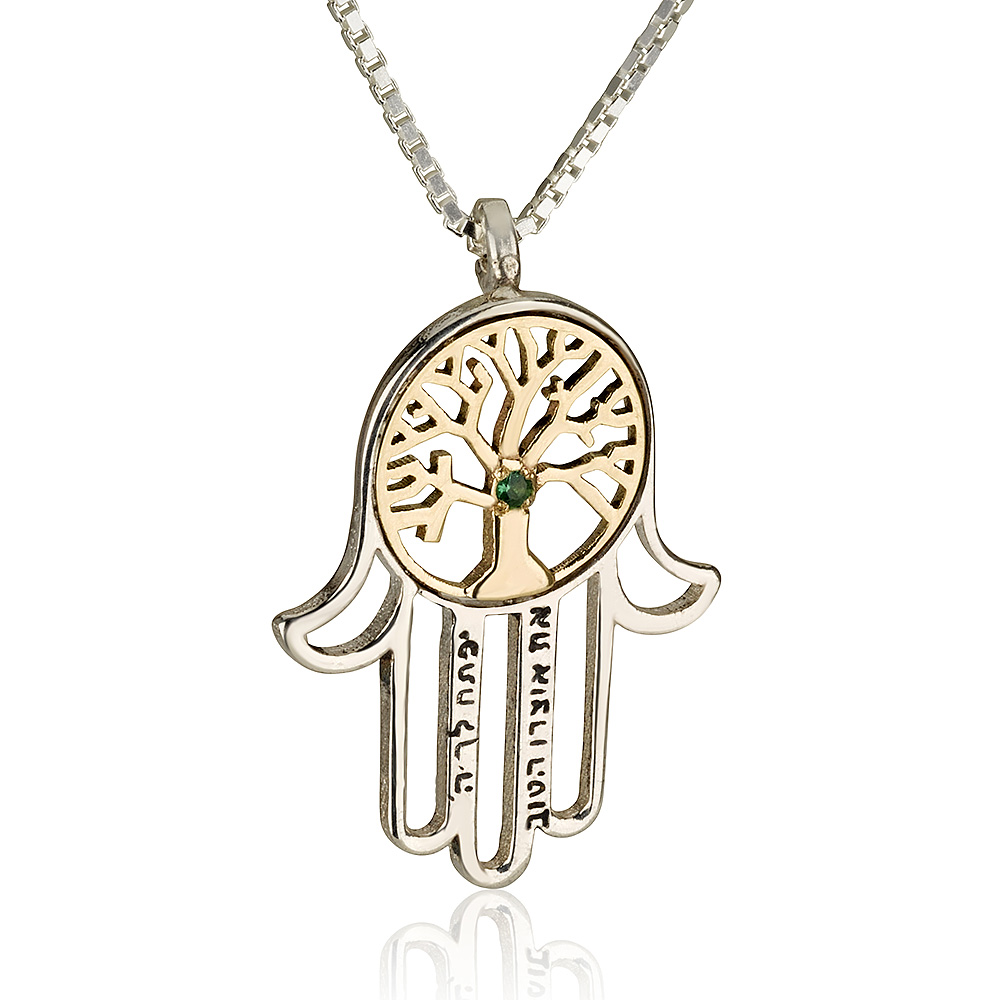 Hamsa Tree Of Life Kabbalah Pendant - Baltinester Jewelry
