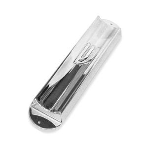 Sterling Silver Concave Mezuzah Case - Baltinester Jewelry