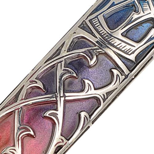 Enamel Multicolored Sterling Silver Mezuzah Case 3 - Baltinester Jewelry