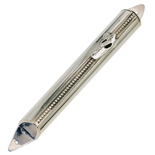 Sterling Silver Dotted Mezuzah Case - Baltinester Jewelry