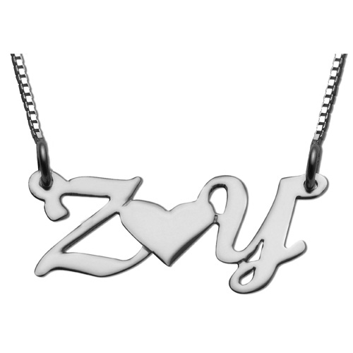 Lovers / Friends Initial Name Necklace - Baltinester Jewelry