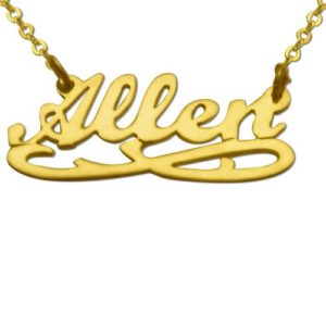 Gold Plated Eternity Name Necklace - Baltinester Jewelry