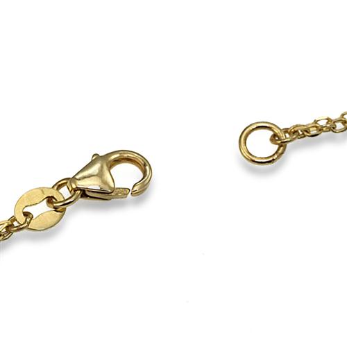 14k Yellow Gold and Diamond Shema Yisrael Bracelet 3 - Baltinester Jewelry