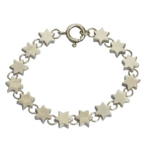 Silver Star of David Charm Bracelet - Baltinester Jewelry