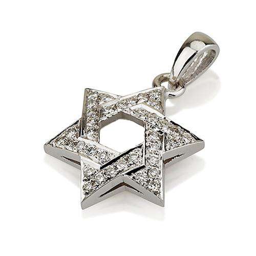 18k Gold Diamond Star of David Pendant - Baltinester Jewelry