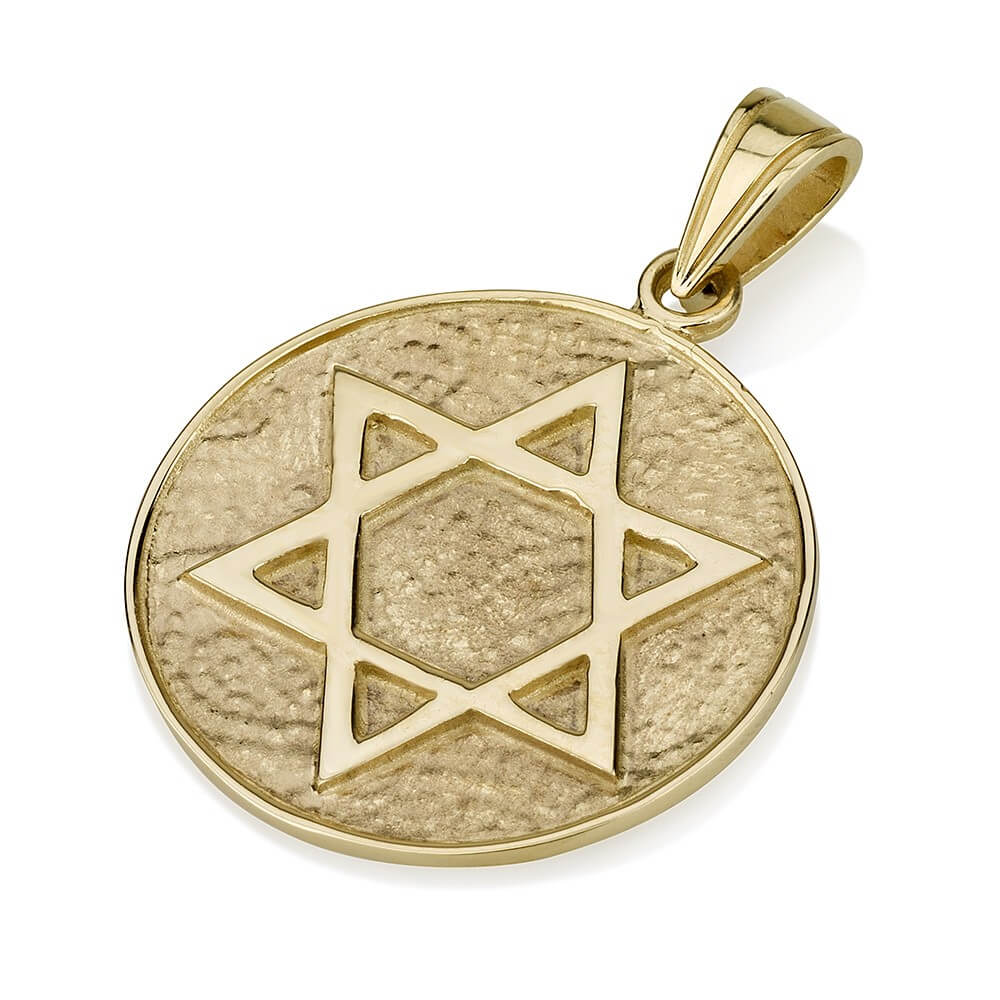 Ancient Style Gold Star of David Pendant - Baltinester Jewelry