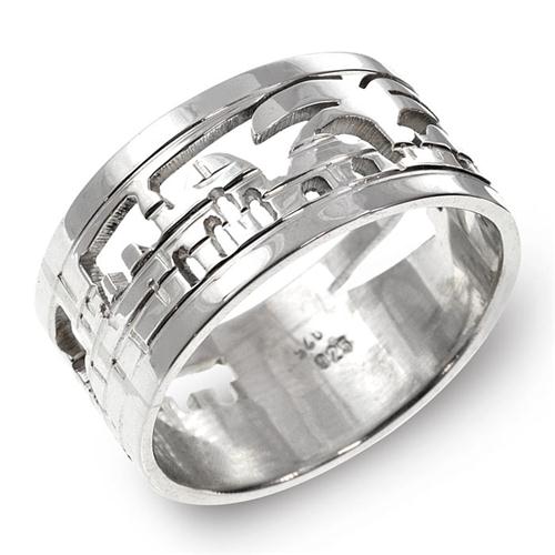 Silver Cutout Jerusalem Ring - Baltinester Jewelry