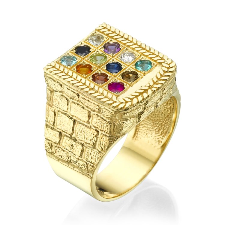Choshen Semi-Precious Stones Men's Signet Ring - Baltinester Jewelry