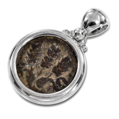 Silver Ancient Herod Agrippa Coin Pendant - Baltinester Jewelry