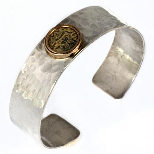 Ancient Masada Coin Silver Bracelet - Baltinester Jewelry