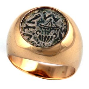 14k Gold Masada Coin Ring - Baltinester Jewelry