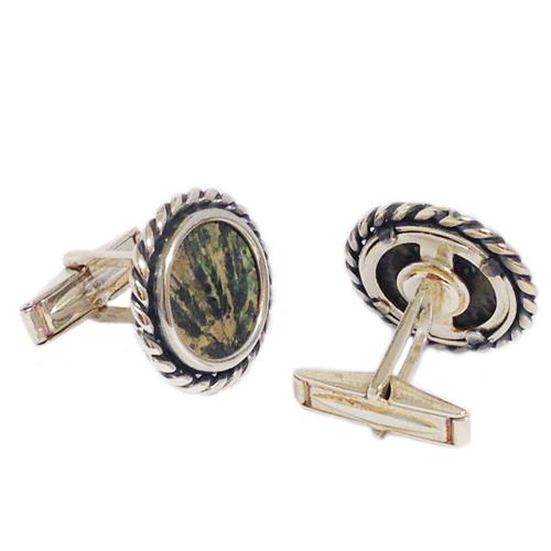 Sterling Silver Braided King Agrippa Coin Cufflinks 2 - Baltinester Jewelry