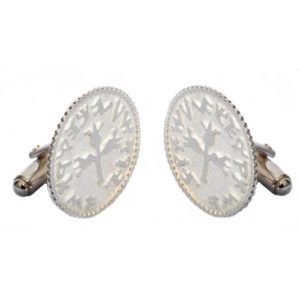 Silver Coin Design Cufflinks - Baltinester Jewelry