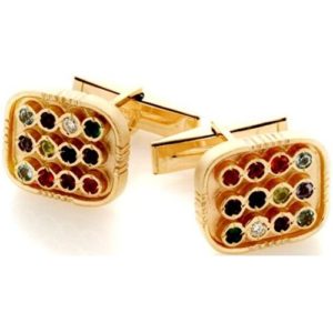 14k Gold Hoshen Cufflinks - Baltinester Jewelry
