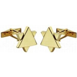 14k Gold Star of David Cufflinks - Baltinester Jewelry