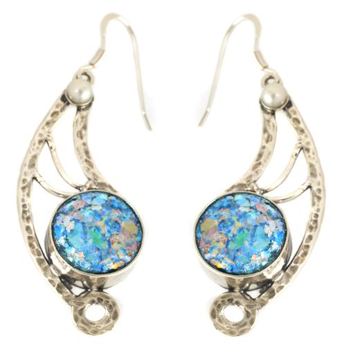 Angel Wing Roman Glass Earrings - Baltinester Jewelry