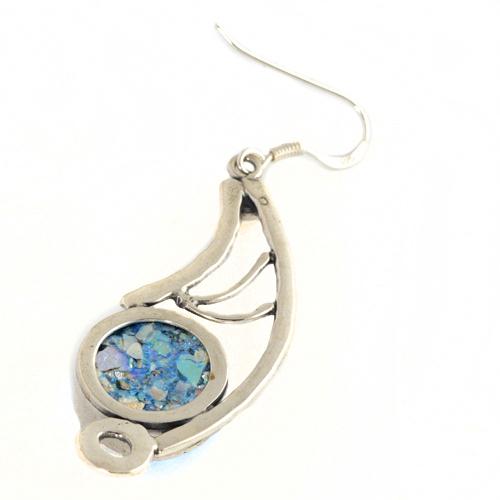 Angel Wing Roman Glass Earrings 2 - Baltinester Jewelry