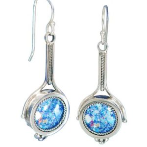 Roman Glass Drop Earrings - Baltinester Jewelry