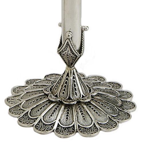 Sterling Silver Filigree Elegant Candle Holders 3 - Baltinester Jewelry