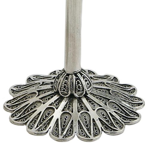 Mini Silver Filigree Candlesticks 3 - Baltinester Jewelry