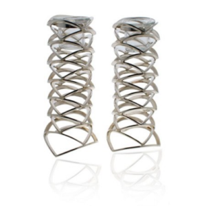 Modern Silver Candle Holders - Baltinester Jewelry