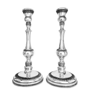 Sterling Silver Tall Classic Candlesticks