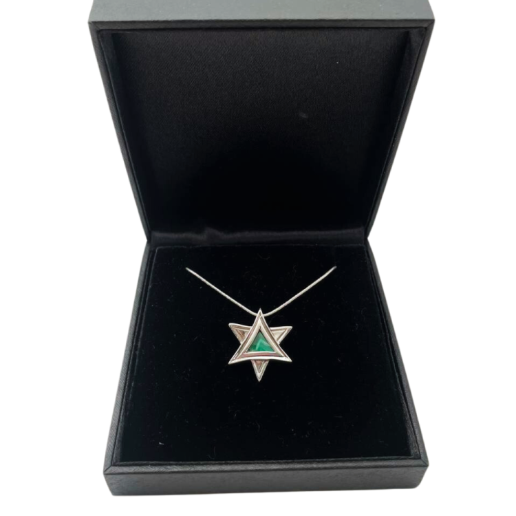 Star of David Necklace - Eilat Stone Artistic Silver
