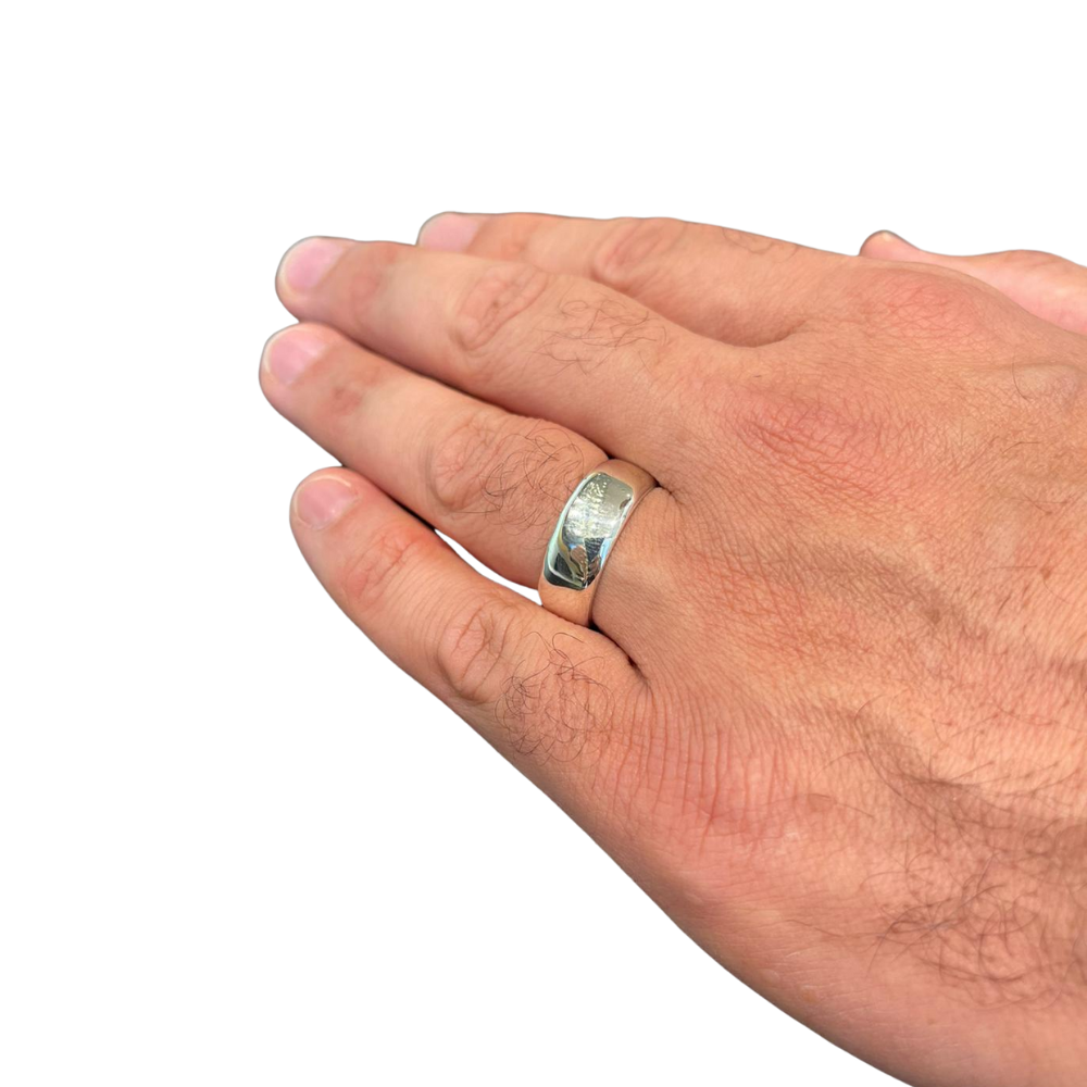Mystery Ani L'dodi Sterling Silver Hebrew Wedding Ring