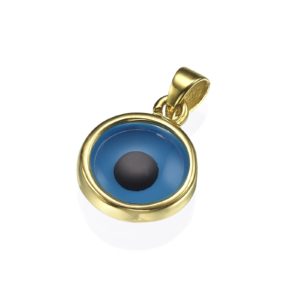 crystal evil eye pendant